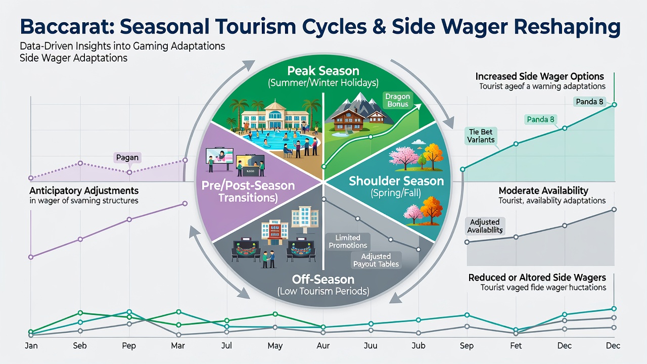 Digital baccarat interface displaying adjusted side wagers during tourism-driven periods
