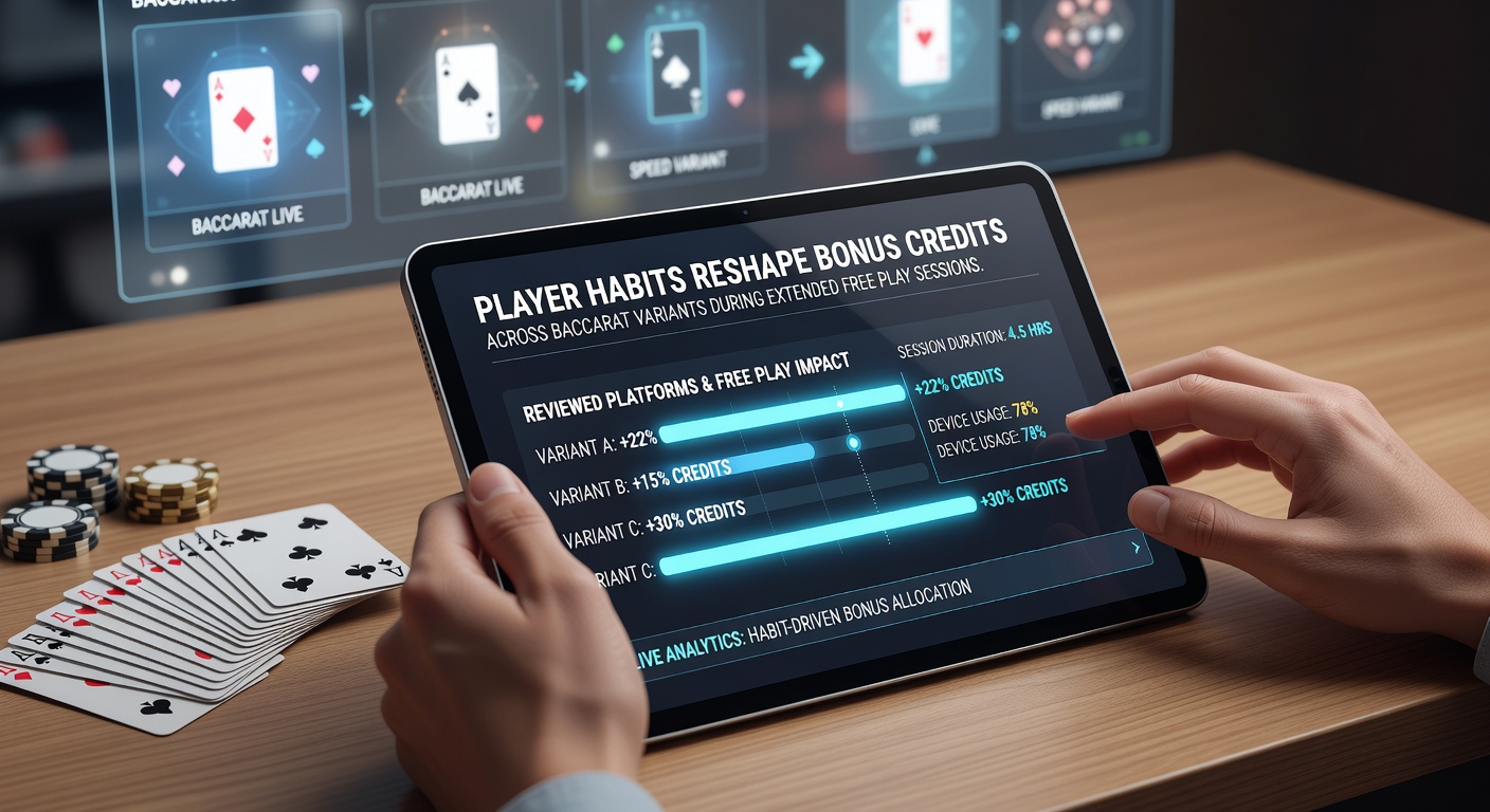 Players engaging with baccarat variants on handheld devices during free play sessions