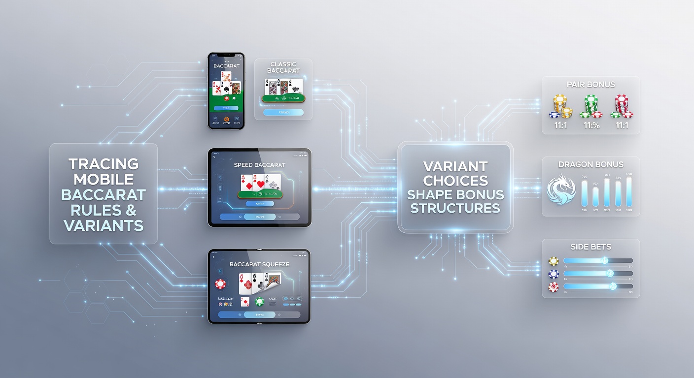 Comparison chart of baccarat variants and their bonus contribution rates on mobile screens